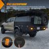 imageNilight Trailer Tail Light 2PCS 6Inch Oval 23 LED Red Amber Chrome Frame Marker Clearance Stop Brake Turn Signal Running Taillight IP67 Waterproof for Trailer Truck Pickup Camper RV2Pcs Amber 10Led Lights 5x3Inch