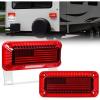 imageNilight 6Inch Oval Tail Light 2PCS 35LED Arrow Red Running Stop Brake Lights Surface Mount Waterproof for 12V Caravan Truck RV Camper Trailer BusRV Tail Light 72LED 2PCS