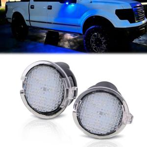 imageNilight 2PCS LED Side Mirror Puddle Lights Compatible with 20072020 Toyota Tundra 20082020 Toyota Sequoia 6000K WhiteBlueFord EdgeExpeditionExplorer