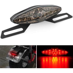 imageNilight 6Inch Oval Tail Light 2PCS 35LED Arrow Red Running Stop Brake Lights Surface Mount Waterproof for 12V Caravan Truck RV Camper Trailer BusMotorcycle Tail Lights Smoked 2PCS