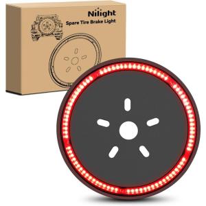 imageNilight JK Side Marker Light 8LED Smoked Lens Amber Front Fender Indicator Turn Signals Lights IP67 Waterproof Clearance Lamp Compatible with 20072017 Wrangler JKUJK 20072017 Tire Brake Light