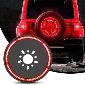 imageNilight JK Side Marker Light 8LED Smoked Lens Amber Front Fender Indicator Turn Signals Lights IP67 Waterproof Clearance Lamp Compatible with 20072017 Wrangler JKUJL 20182025 Tire Brake Light
