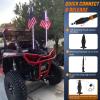 imageNilight LED Whip Light 1 PC 5FT COB RGB Spiral Lighted Antenna with Spring Base Bluetooth App amp Remote Control DIY Chasing Patterns amp Music Sync Safety Whips for ATV UTV RZR Polaris CanAm TruckRGBRemote Control