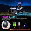 imageNilight LED Whip Light 1 PC 5FT COB RGB Spiral Lighted Antenna with Spring Base Bluetooth App amp Remote Control DIY Chasing Patterns amp Music Sync Safety Whips for ATV UTV RZR Polaris CanAm TruckRGB COBRemote APP Control
