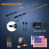 imageNilight LED Whip Light 1 PC 5FT COB RGB Spiral Lighted Antenna with Spring Base Bluetooth App amp Remote Control DIY Chasing Patterns amp Music Sync Safety Whips for ATV UTV RZR Polaris CanAm TruckRGBRemote Control