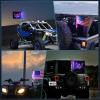 imageNilight LED Whip Light 1 PC 5FT COB RGB Spiral Lighted Antenna with Spring Base Bluetooth App amp Remote Control DIY Chasing Patterns amp Music Sync Safety Whips for ATV UTV RZR Polaris CanAm TruckRGB COBRemote APP Control