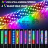 imageNilight LED Whip Light 1 PC 5FT COB RGB Spiral Lighted Antenna with Spring Base Bluetooth App amp Remote Control DIY Chasing Patterns amp Music Sync Safety Whips for ATV UTV RZR Polaris CanAm TruckRGB FatRemote APP Control