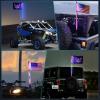 imageNilight LED Whip Light 1 PC 5FT COB RGB Spiral Lighted Antenna with Spring Base Bluetooth App amp Remote Control DIY Chasing Patterns amp Music Sync Safety Whips for ATV UTV RZR Polaris CanAm TruckRGB COBRemote APP Control