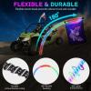 imageNilight LED Whip Light 1 PC 5FT COB RGB Spiral Lighted Antenna with Spring Base Bluetooth App amp Remote Control DIY Chasing Patterns amp Music Sync Safety Whips for ATV UTV RZR Polaris CanAm TruckRGB COBRemote APP Control
