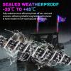 imageNilight LED Whip Light 1 PC 5FT COB RGB Spiral Lighted Antenna with Spring Base Bluetooth App amp Remote Control DIY Chasing Patterns amp Music Sync Safety Whips for ATV UTV RZR Polaris CanAm TruckRGB COBRemote APP Control