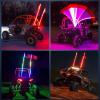 imageNilight LED Whip Light 1 PC 5FT COB RGB Spiral Lighted Antenna with Spring Base Bluetooth App amp Remote Control DIY Chasing Patterns amp Music Sync Safety Whips for ATV UTV RZR Polaris CanAm TruckRGBRemote Control