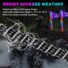 imageNilight LED Whip Light 1 PC 5FT COB RGB Spiral Lighted Antenna with Spring Base Bluetooth App amp Remote Control DIY Chasing Patterns amp Music Sync Safety Whips for ATV UTV RZR Polaris CanAm TruckRGB COBRemote APP Control