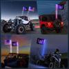 imageNilight LED Whip Light 1 PC 5FT COB RGB Spiral Lighted Antenna with Spring Base Bluetooth App amp Remote Control DIY Chasing Patterns amp Music Sync Safety Whips for ATV UTV RZR Polaris CanAm TruckRGB COBRemote APP Control