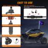 imageNilight LED Whip Light 1 PC 5FT COB RGB Spiral Lighted Antenna with Spring Base Bluetooth App amp Remote Control DIY Chasing Patterns amp Music Sync Safety Whips for ATV UTV RZR Polaris CanAm TruckRGB FatRemote APP Control