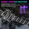 imageNilight LED Whip Light 1 PC 5FT COB RGB Spiral Lighted Antenna with Spring Base Bluetooth App amp Remote Control DIY Chasing Patterns amp Music Sync Safety Whips for ATV UTV RZR Polaris CanAm TruckRGB COBRemote APP Control