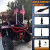 imageNilight LED Whip Light 1 PC 5FT COB RGB Spiral Lighted Antenna with Spring Base Bluetooth App amp Remote Control DIY Chasing Patterns amp Music Sync Safety Whips for ATV UTV RZR Polaris CanAm TruckRGBRemote Control
