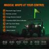 imageNilight LED Whip Light 1 PC 5FT COB RGB Spiral Lighted Antenna with Spring Base Bluetooth App amp Remote Control DIY Chasing Patterns amp Music Sync Safety Whips for ATV UTV RZR Polaris CanAm TruckRGB FatRemote APP Control