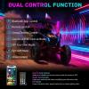 imageNilight LED Whip Light 1 PC 5FT COB RGB Spiral Lighted Antenna with Spring Base Bluetooth App amp Remote Control DIY Chasing Patterns amp Music Sync Safety Whips for ATV UTV RZR Polaris CanAm TruckRGB COBRemote APP Control