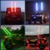 imageNilight LED Whip Light 1 PC 5FT COB RGB Spiral Lighted Antenna with Spring Base Bluetooth App amp Remote Control DIY Chasing Patterns amp Music Sync Safety Whips for ATV UTV RZR Polaris CanAm TruckRGBRemote Control