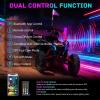 imageNilight LED Whip Light 1 PC 5FT COB RGB Spiral Lighted Antenna with Spring Base Bluetooth App amp Remote Control DIY Chasing Patterns amp Music Sync Safety Whips for ATV UTV RZR Polaris CanAm TruckRGB COBRemote APP Control