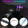 imageNilight LED Whip Light 1 PC 5FT COB RGB Spiral Lighted Antenna with Spring Base Bluetooth App amp Remote Control DIY Chasing Patterns amp Music Sync Safety Whips for ATV UTV RZR Polaris CanAm TruckRGB COBRemote APP Control