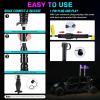 imageNilight LED Whip Light 1 PC 5FT COB RGB Spiral Lighted Antenna with Spring Base Bluetooth App amp Remote Control DIY Chasing Patterns amp Music Sync Safety Whips for ATV UTV RZR Polaris CanAm TruckRGB COBRemote APP Control