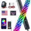 imageNilight LED Whip Light 1 PC 5FT COB RGB Spiral Lighted Antenna with Spring Base Bluetooth App amp Remote Control DIY Chasing Patterns amp Music Sync Safety Whips for ATV UTV RZR Polaris CanAm TruckRGB FatRemote APP Control