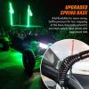 imageNilight LED Whip Light 1 PC 5FT COB RGB Spiral Lighted Antenna with Spring Base Bluetooth App amp Remote Control DIY Chasing Patterns amp Music Sync Safety Whips for ATV UTV RZR Polaris CanAm TruckRGBRemote Control