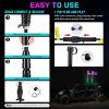 imageNilight LED Whip Light 1 PC 5FT COB RGB Spiral Lighted Antenna with Spring Base Bluetooth App amp Remote Control DIY Chasing Patterns amp Music Sync Safety Whips for ATV UTV RZR Polaris CanAm TruckRGB COBRemote APP Control
