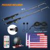 imageNilight LED Whip Light 1 PC 5FT COB RGB Spiral Lighted Antenna with Spring Base Bluetooth App amp Remote Control DIY Chasing Patterns amp Music Sync Safety Whips for ATV UTV RZR Polaris CanAm TruckRGBRemote Control