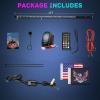 imageNilight LED Whip Light 1 PC 5FT COB RGB Spiral Lighted Antenna with Spring Base Bluetooth App amp Remote Control DIY Chasing Patterns amp Music Sync Safety Whips for ATV UTV RZR Polaris CanAm TruckRGB COBRemote APP Control