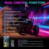 imageNilight LED Whip Light 1 PC 5FT COB RGB Spiral Lighted Antenna with Spring Base Bluetooth App amp Remote Control DIY Chasing Patterns amp Music Sync Safety Whips for ATV UTV RZR Polaris CanAm TruckRGB COBRemote APP Control