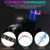imageNilight LED Whip Light 1 PC 5FT COB RGB Spiral Lighted Antenna with Spring Base Bluetooth App amp Remote Control DIY Chasing Patterns amp Music Sync Safety Whips for ATV UTV RZR Polaris CanAm TruckRGB COBRemote APP Control