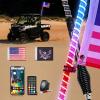 imageNilight LED Whip Light 1 PC 5FT COB RGB Spiral Lighted Antenna with Spring Base Bluetooth App amp Remote Control DIY Chasing Patterns amp Music Sync Safety Whips for ATV UTV RZR Polaris CanAm TruckRGB COBRemote APP Control