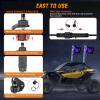 imageNilight LED Whip Light 1 PC 5FT COB RGB Spiral Lighted Antenna with Spring Base Bluetooth App amp Remote Control DIY Chasing Patterns amp Music Sync Safety Whips for ATV UTV RZR Polaris CanAm TruckRGB FatRemote APP Control