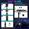 imageNilight LED Whip Light 1 PC 5FT COB RGB Spiral Lighted Antenna with Spring Base Bluetooth App amp Remote Control DIY Chasing Patterns amp Music Sync Safety Whips for ATV UTV RZR Polaris CanAm TruckRGB COBRemote APP Control