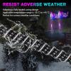 imageNilight LED Whip Light 1 PC 5FT COB RGB Spiral Lighted Antenna with Spring Base Bluetooth App amp Remote Control DIY Chasing Patterns amp Music Sync Safety Whips for ATV UTV RZR Polaris CanAm TruckRGB COBRemote APP Control
