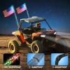 imageNilight LED Whip Light 1 PC 5FT COB RGB Spiral Lighted Antenna with Spring Base Bluetooth App amp Remote Control DIY Chasing Patterns amp Music Sync Safety Whips for ATV UTV RZR Polaris CanAm TruckRGBRemote Control