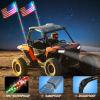 imageNilight LED Whip Light 1 PC 5FT COB RGB Spiral Lighted Antenna with Spring Base Bluetooth App amp Remote Control DIY Chasing Patterns amp Music Sync Safety Whips for ATV UTV RZR Polaris CanAm TruckRGBRemote Control