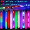 imageNilight LED Whip Light 1 PC 5FT COB RGB Spiral Lighted Antenna with Spring Base Bluetooth App amp Remote Control DIY Chasing Patterns amp Music Sync Safety Whips for ATV UTV RZR Polaris CanAm TruckRGB COBRemote APP Control