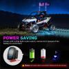 imageNilight LED Whip Light 1 PC 5FT COB RGB Spiral Lighted Antenna with Spring Base Bluetooth App amp Remote Control DIY Chasing Patterns amp Music Sync Safety Whips for ATV UTV RZR Polaris CanAm TruckRGB COBRemote APP Control