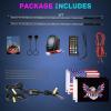 imageNilight LED Whip Light 1 PC 5FT COB RGB Spiral Lighted Antenna with Spring Base Bluetooth App amp Remote Control DIY Chasing Patterns amp Music Sync Safety Whips for ATV UTV RZR Polaris CanAm TruckRGB COBRemote APP Control