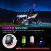imageNilight LED Whip Light 1 PC 5FT COB RGB Spiral Lighted Antenna with Spring Base Bluetooth App amp Remote Control DIY Chasing Patterns amp Music Sync Safety Whips for ATV UTV RZR Polaris CanAm TruckRGB COBRemote APP Control