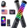 imageNilight LED Whip Light 1 PC 5FT COB RGB Spiral Lighted Antenna with Spring Base Bluetooth App amp Remote Control DIY Chasing Patterns amp Music Sync Safety Whips for ATV UTV RZR Polaris CanAm TruckRGB FatRemote APP Control