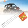 imageNilight Safety Flag with QuickConnect Spring Base amp Carry Bag Adjustable Height 34FT 66FT 10FT 118x118 Heavy Duty PVC Reflective Flag for ATV UTV Offroad Jeep Truck Dune Buggy Boat 4x4s SxS