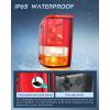 imageNilight Taillight Assembly Compatible with 1993 1994 1995 1996 1997 Ford Ranger Red Clear Tail Light OE Style Rear Lamp Replacement Passenger SideRedDriver Side