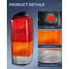 imageNilight Taillight Assembly Compatible with 1997 1998 1999 2000 2001 Jeep Cherokee Limited SE Sport XJ XJ Chassis Rear Tail Light Lamp Replacement OE Style Smoked Black Drive and Passenger SideRed