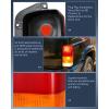 imageNilight Taillight Assembly Compatible with 1997 1998 1999 2000 2001 Jeep Cherokee Limited SE Sport XJ XJ Chassis Rear Tail Light Lamp Replacement OE Style Smoked Black Drive and Passenger SideRed