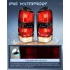 imageNilight Taillight Assembly Compatible with 1997 1998 1999 2000 2001 Jeep Cherokee Limited SE Sport XJ XJ Chassis Rear Tail Light Lamp Replacement OE Style Smoked Black Drive and Passenger SideSmoked