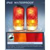 imageNilight Taillight Assembly Compatible with 1997 1998 1999 2000 2001 Jeep Cherokee Limited SE Sport XJ XJ Chassis Rear Tail Light Lamp Replacement OE Style Smoked Black Drive and Passenger SideRed